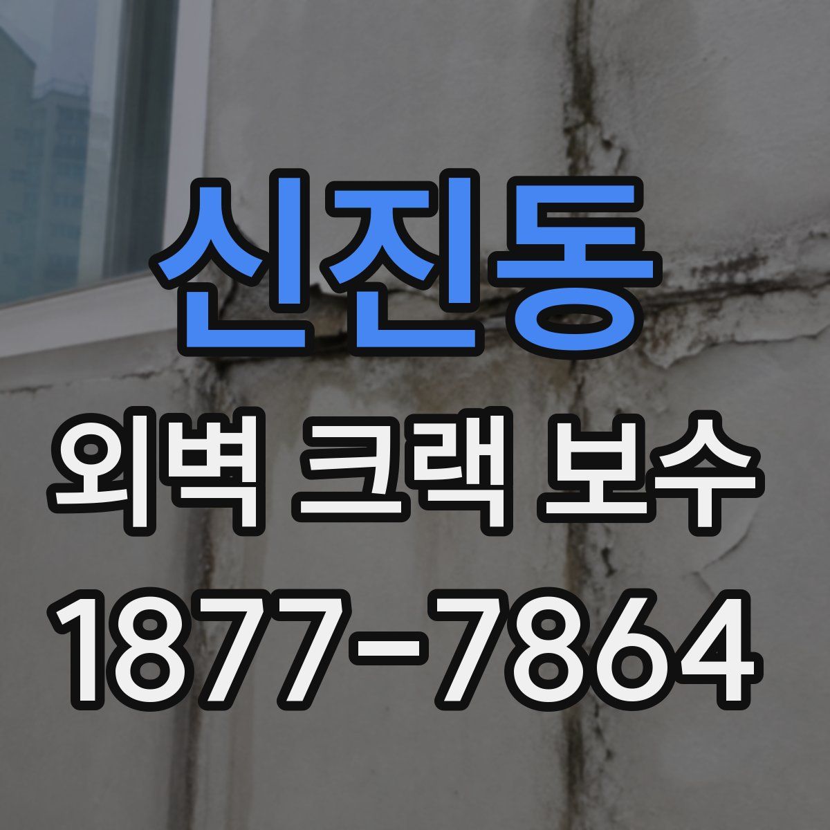신진동 외벽 크랙 보수