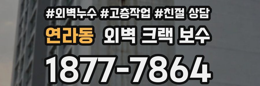 연라동 외벽 크랙 보수