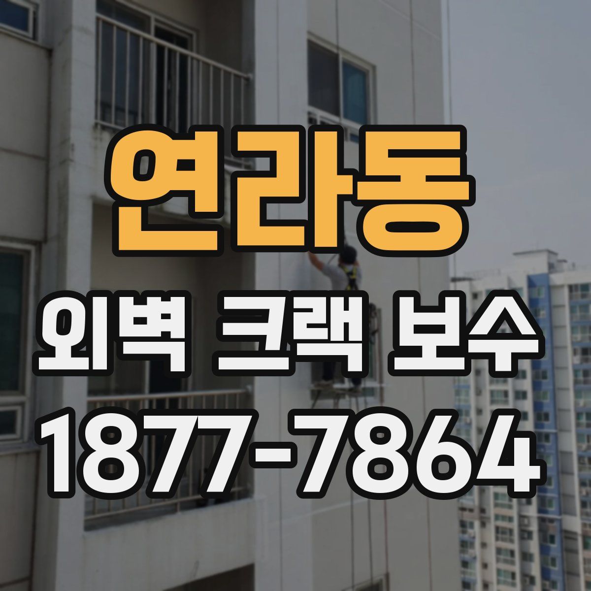연라동 외벽 크랙 보수
