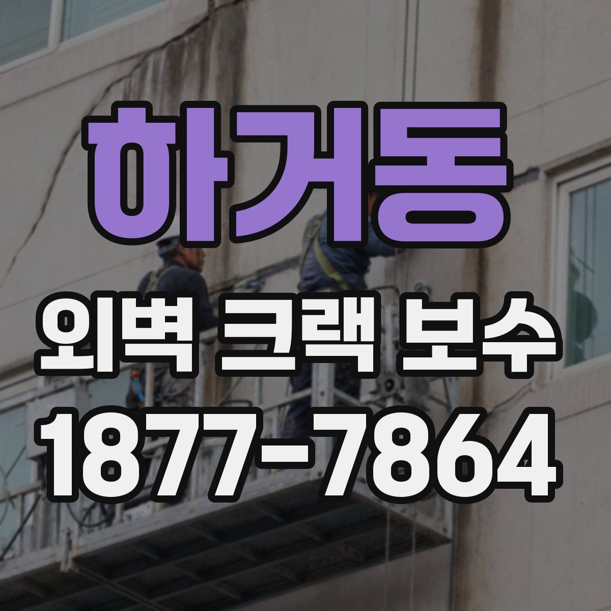하거동 외벽 크랙 보수