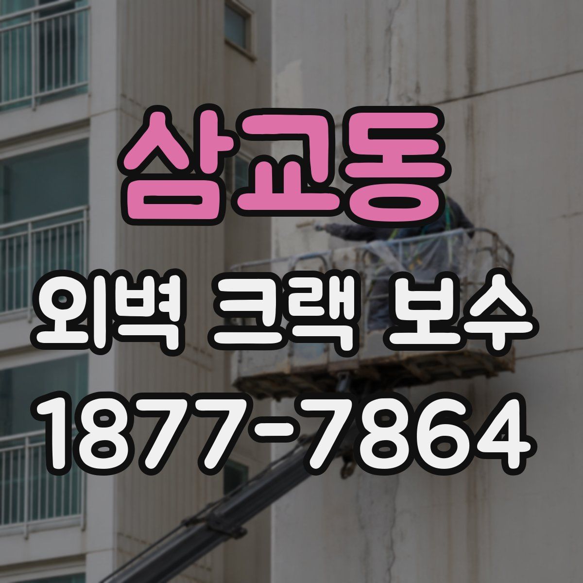 삼교동 외벽 크랙 보수