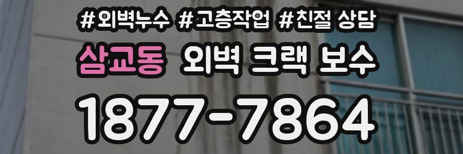 삼교동 외벽 크랙 보수