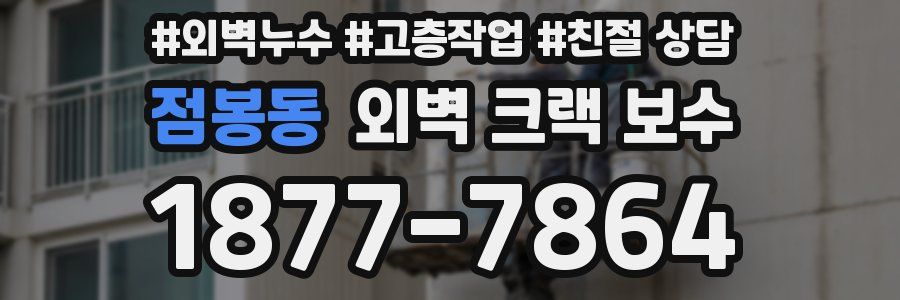 점봉동 외벽 크랙 보수
