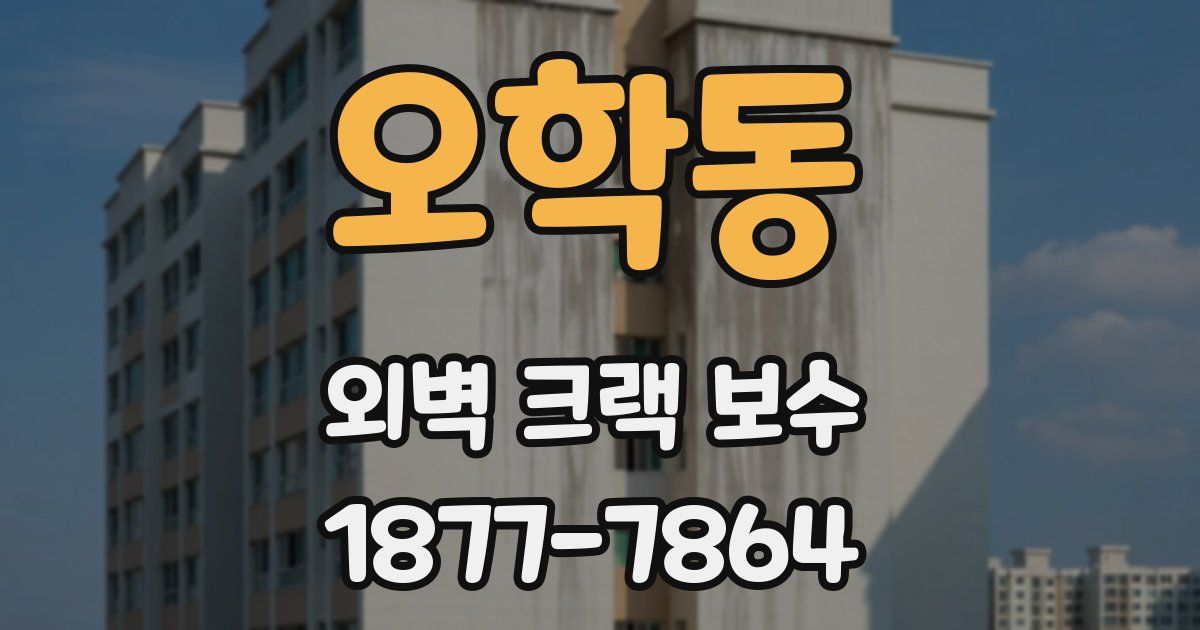 오학동 외벽 크랙 보수