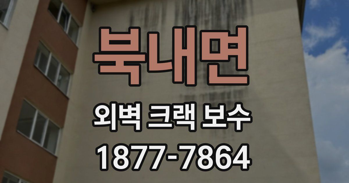 북내면 외벽 크랙 보수
