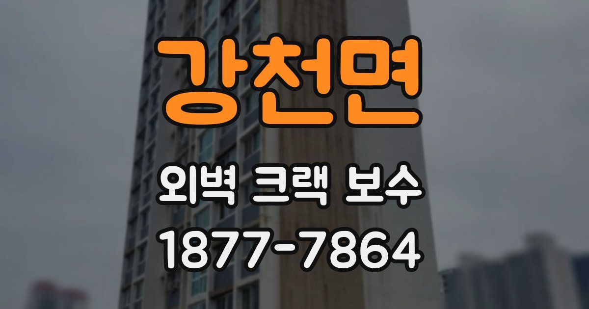 강천면 외벽 크랙 보수