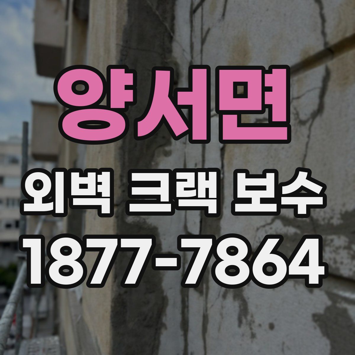 양서면 외벽 크랙 보수