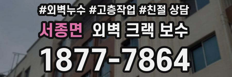 서종면 외벽 크랙 보수