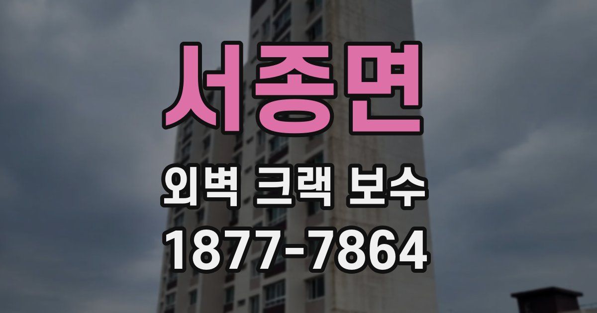 서종면 외벽 크랙 보수