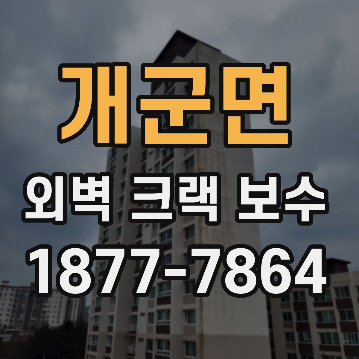 개군면 외벽 크랙 보수
