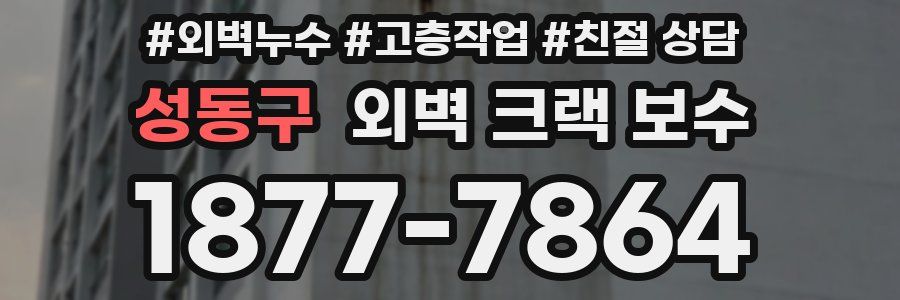 성동구 외벽 크랙 보수