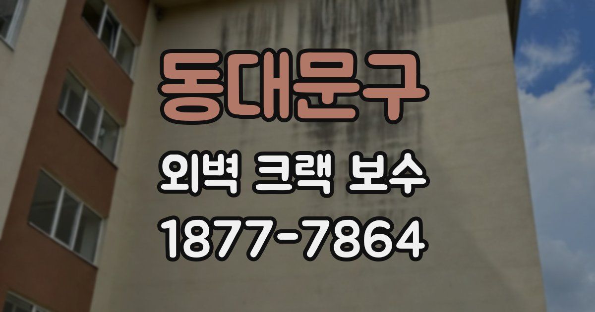 동대문구 외벽 크랙 보수