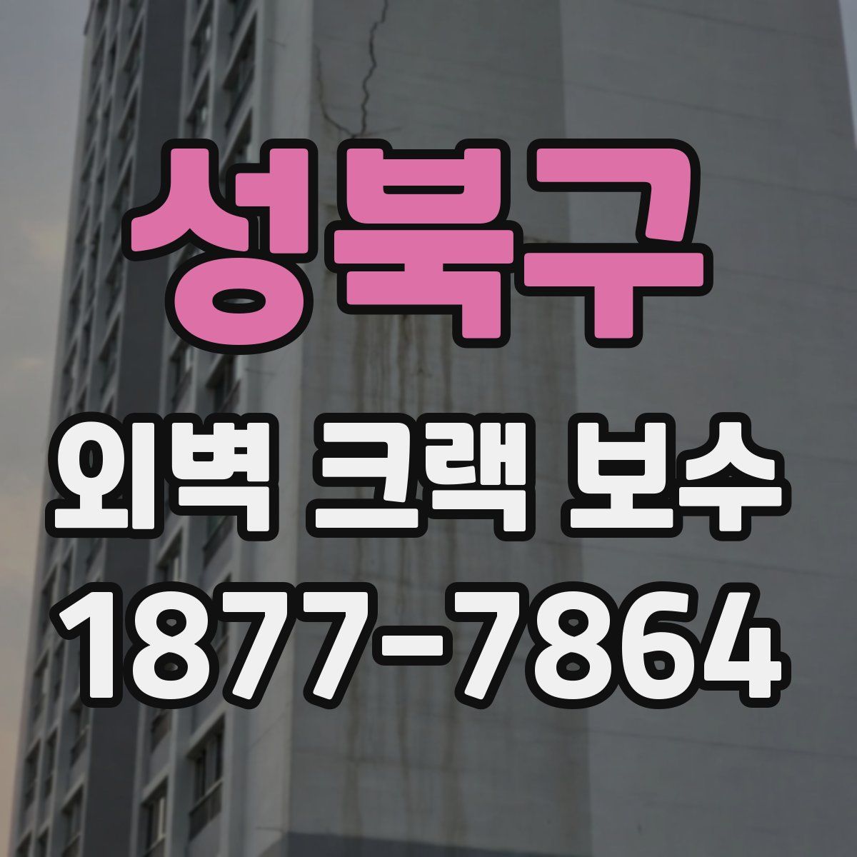 성북구 외벽 크랙 보수