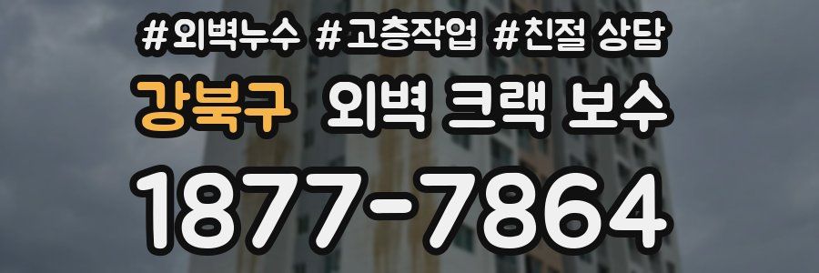 강북구 외벽 크랙 보수