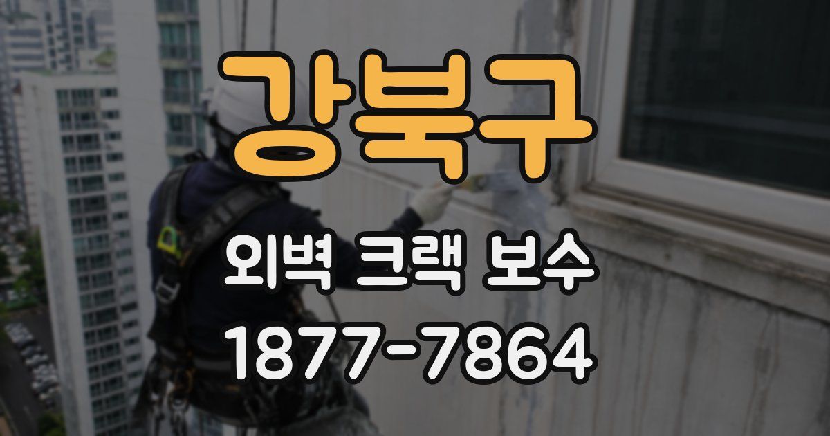 강북구 외벽 크랙 보수