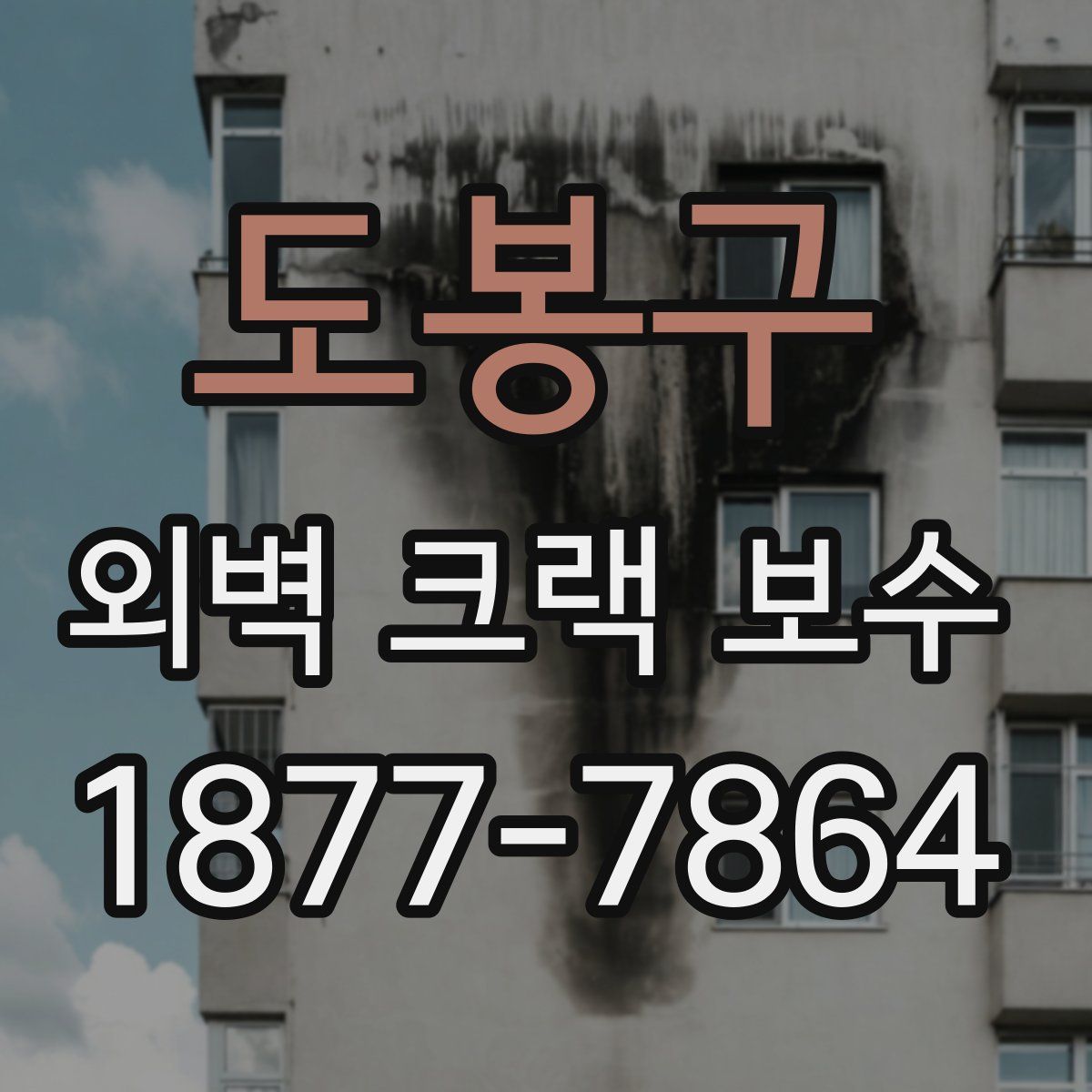 도봉구 외벽 크랙 보수