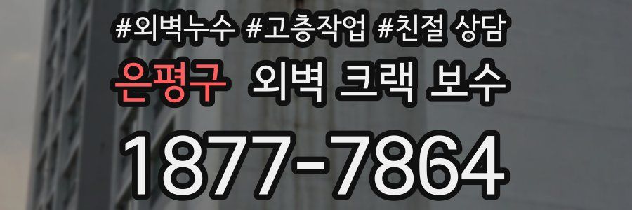 은평구 외벽 크랙 보수