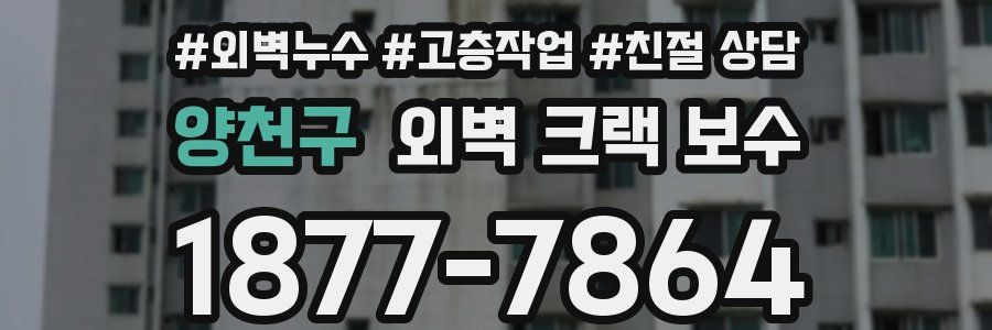 양천구 외벽 크랙 보수