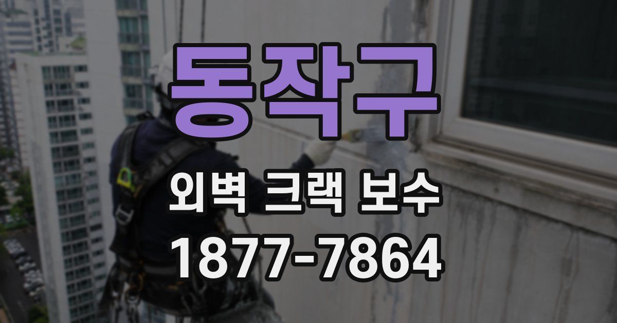 동작구 외벽 크랙 보수