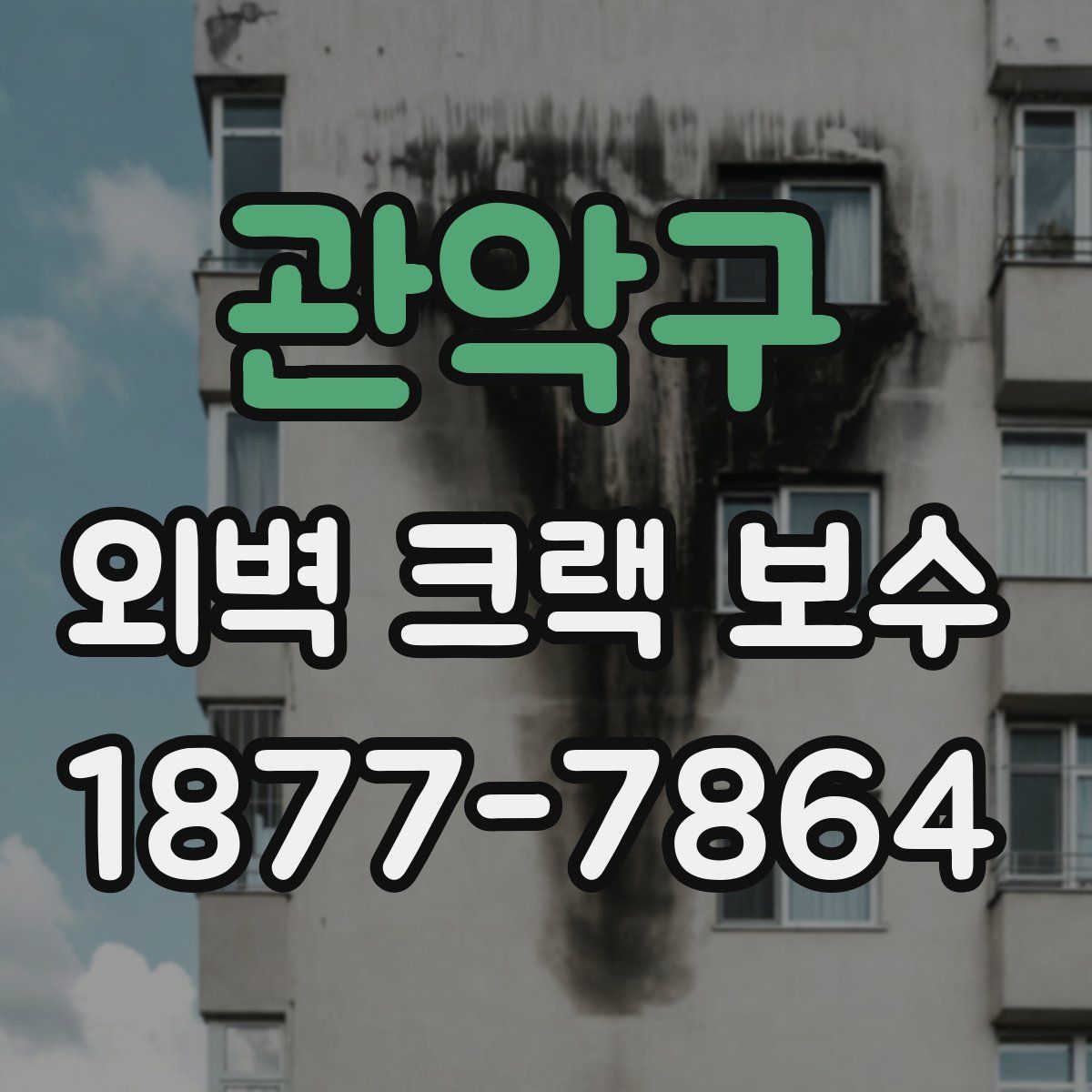 관악구 외벽 크랙 보수