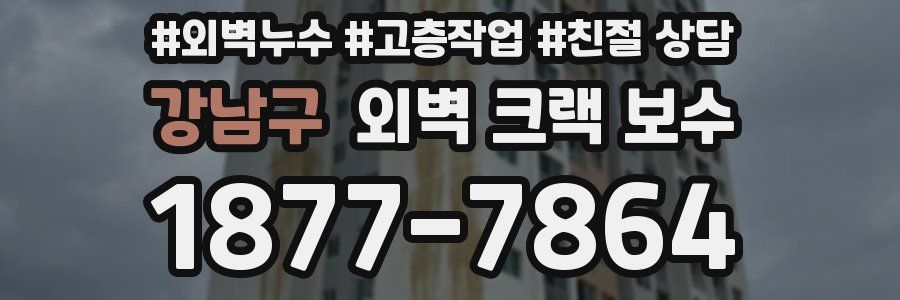 강남구 외벽 크랙 보수
