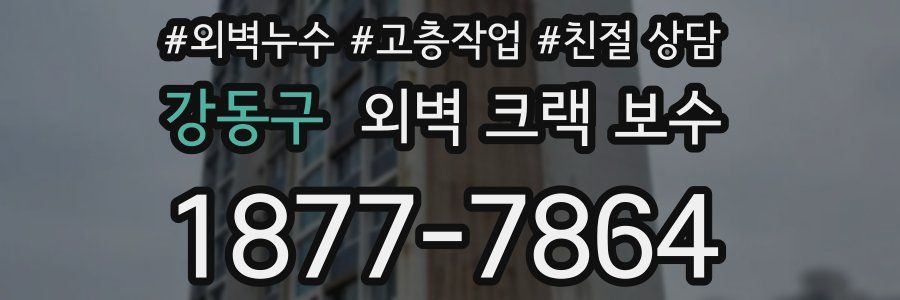 강동구 외벽 크랙 보수