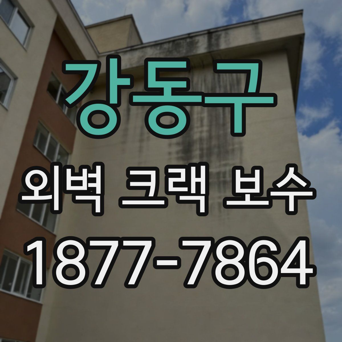 강동구 외벽 크랙 보수