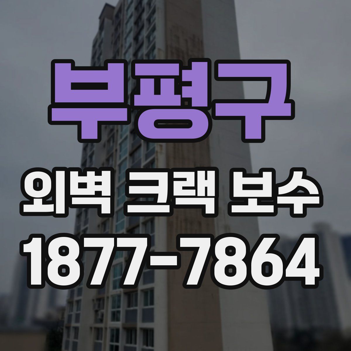 부평구 외벽 크랙 보수