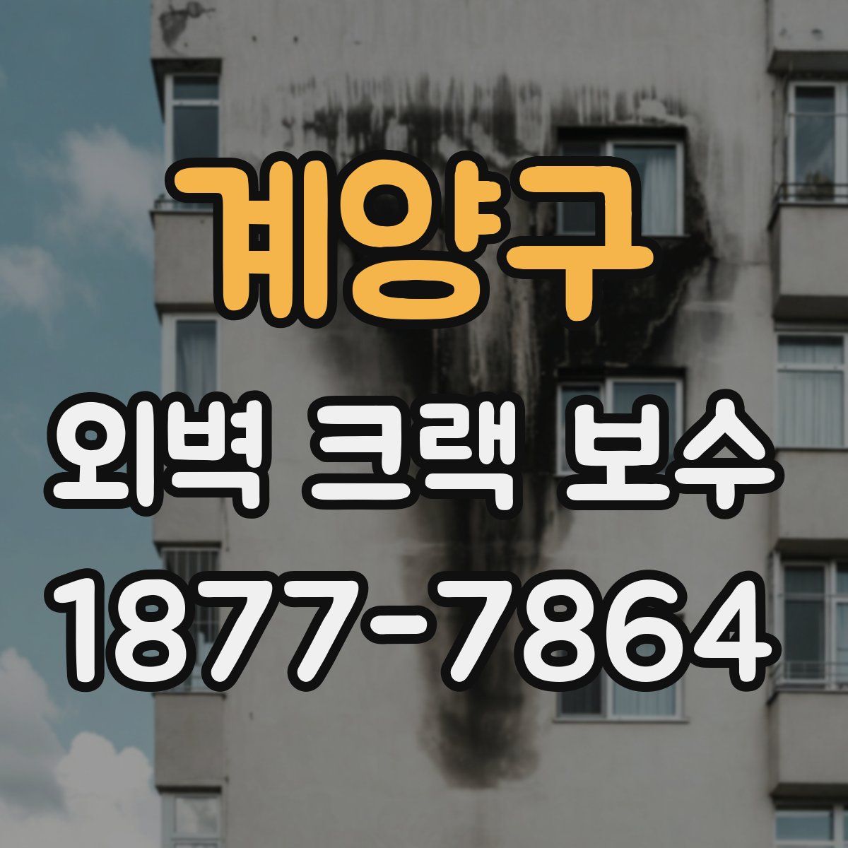 계양구 외벽 크랙 보수