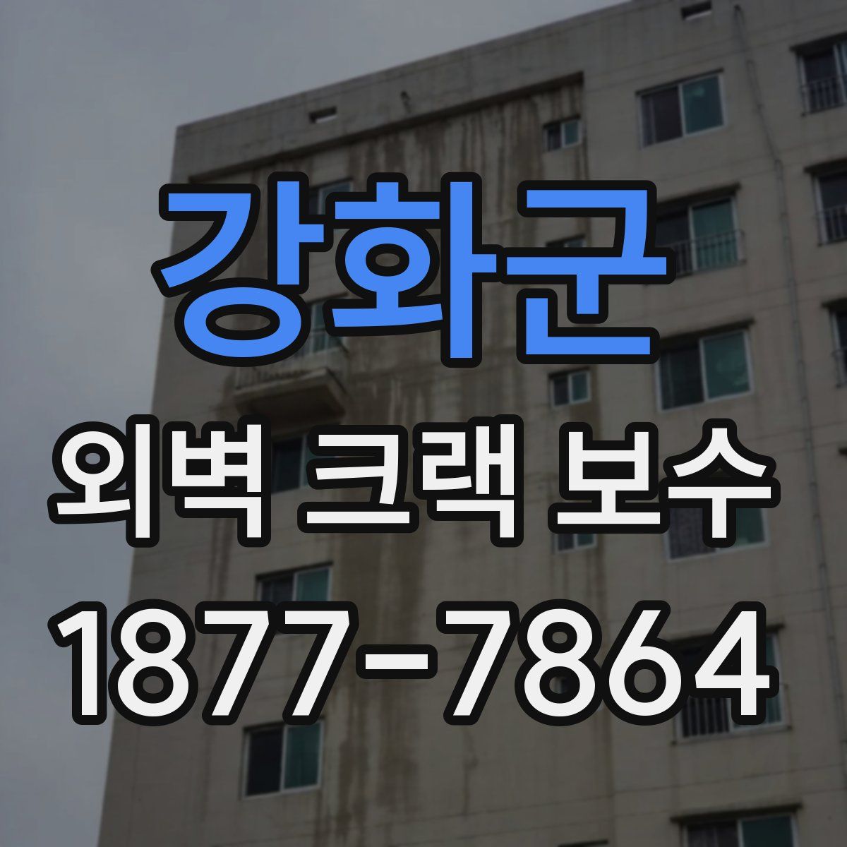 강화군 외벽 크랙 보수