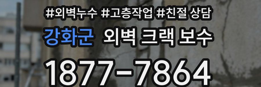 강화군 외벽 크랙 보수