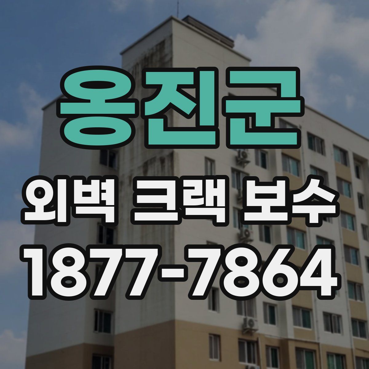 옹진군 외벽 크랙 보수