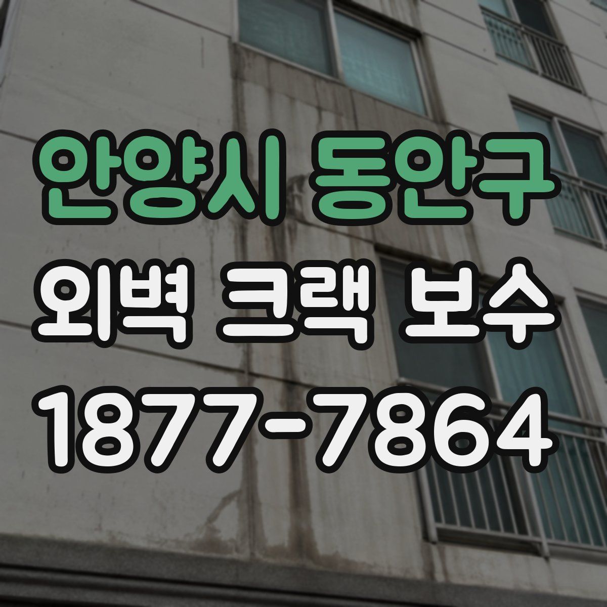 안양시 동안구 외벽 크랙 보수