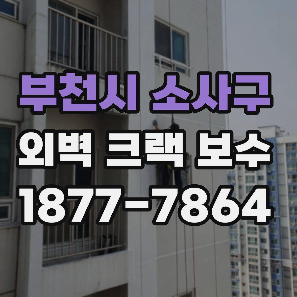 부천시 소사구 외벽 크랙 보수