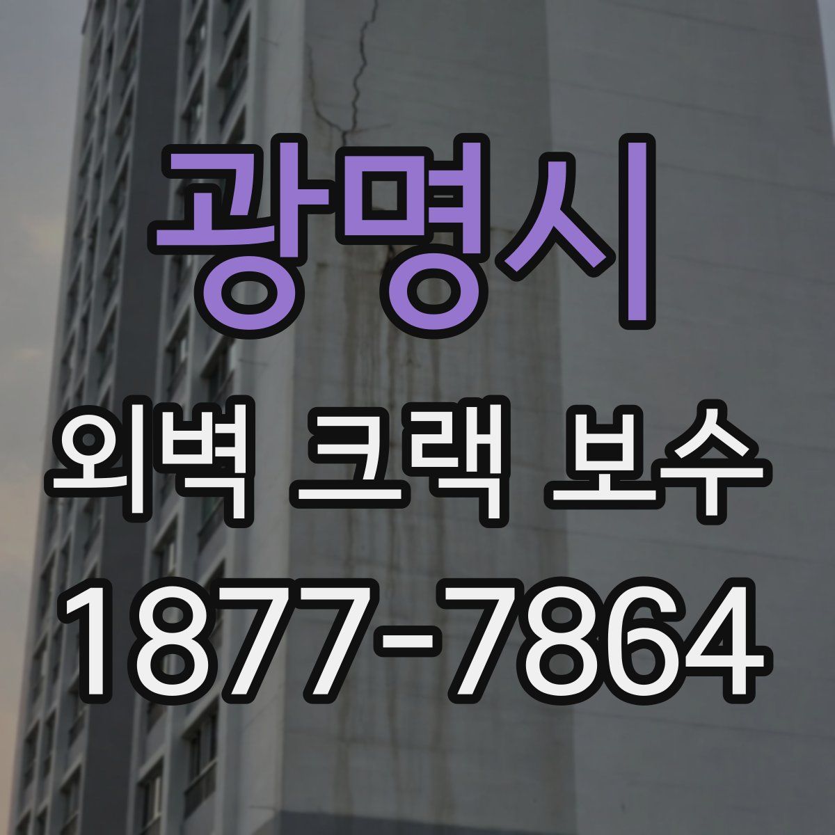 광명시 외벽 크랙 보수
