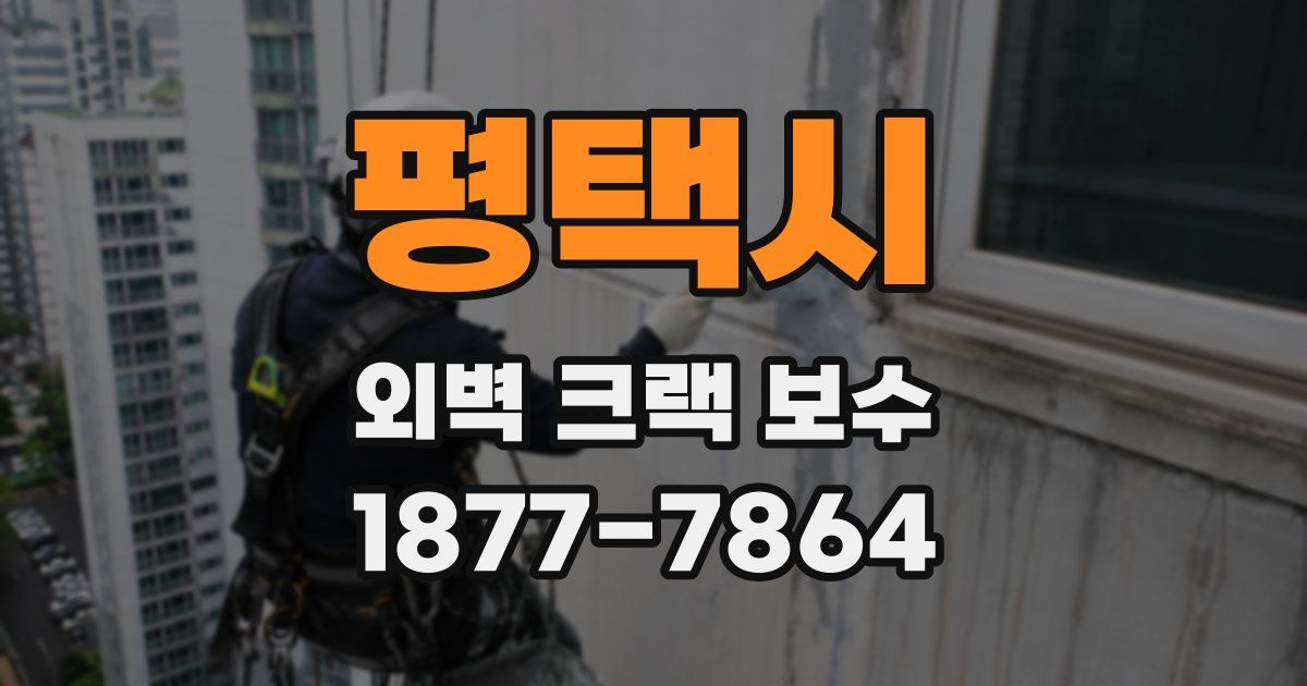평택시 외벽 크랙 보수