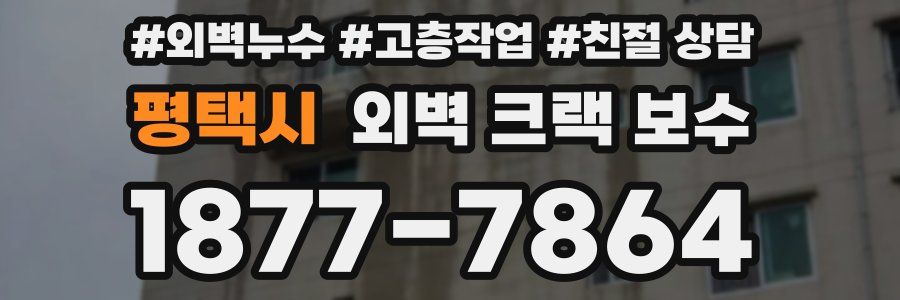 평택시 외벽 크랙 보수