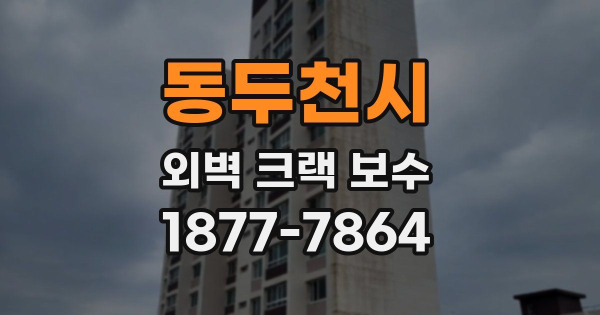 동두천시 외벽 크랙 보수