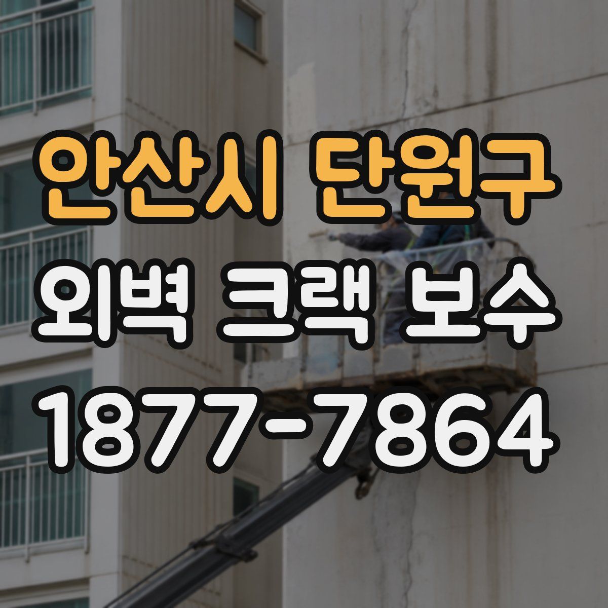 안산시 단원구 외벽 크랙 보수