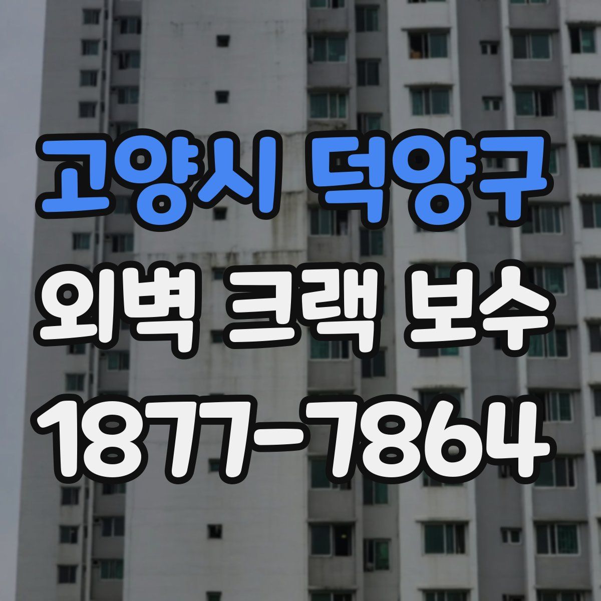 고양시 덕양구 외벽 크랙 보수