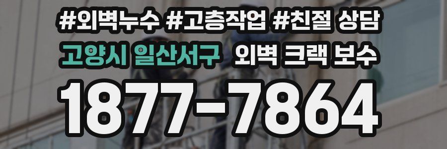 고양시 일산서구 외벽 크랙 보수