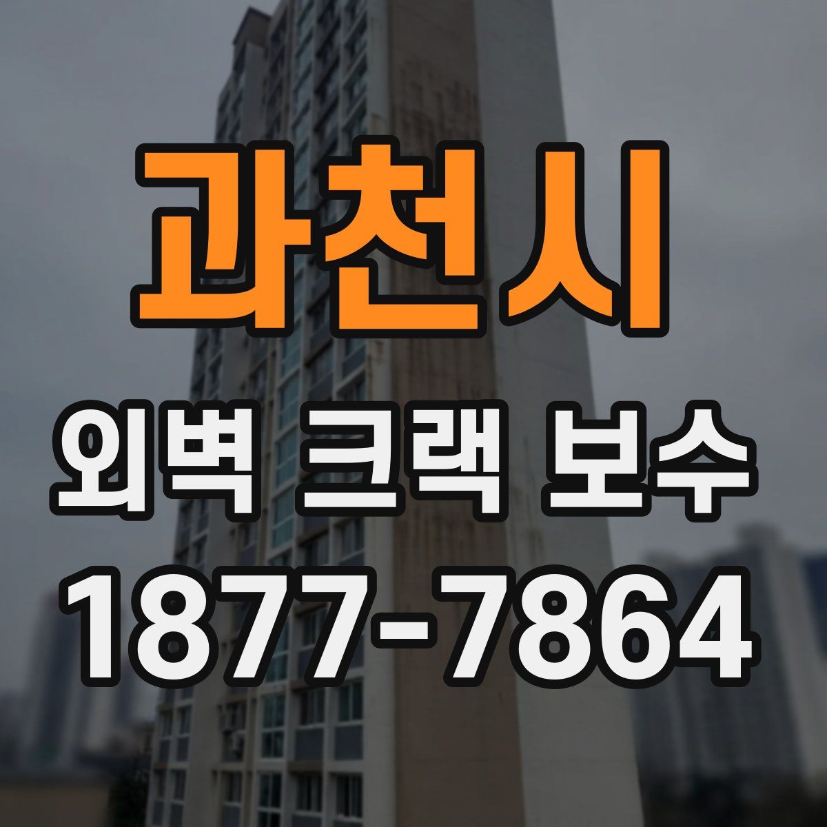 과천시 외벽 크랙 보수