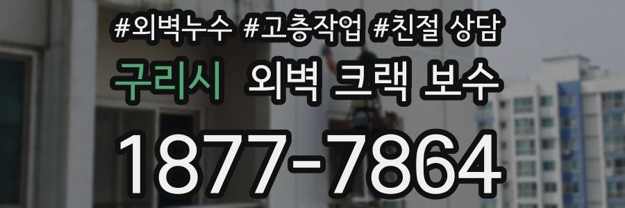 구리시 외벽 크랙 보수