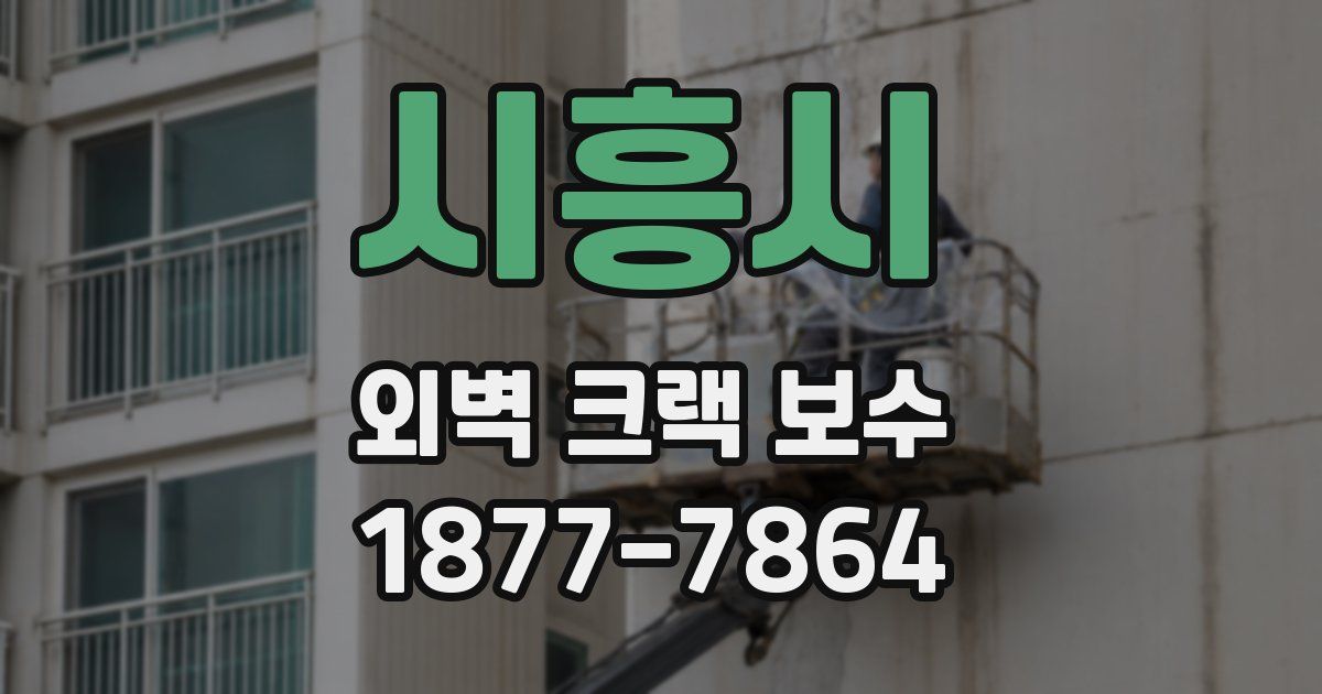시흥시 외벽 크랙 보수