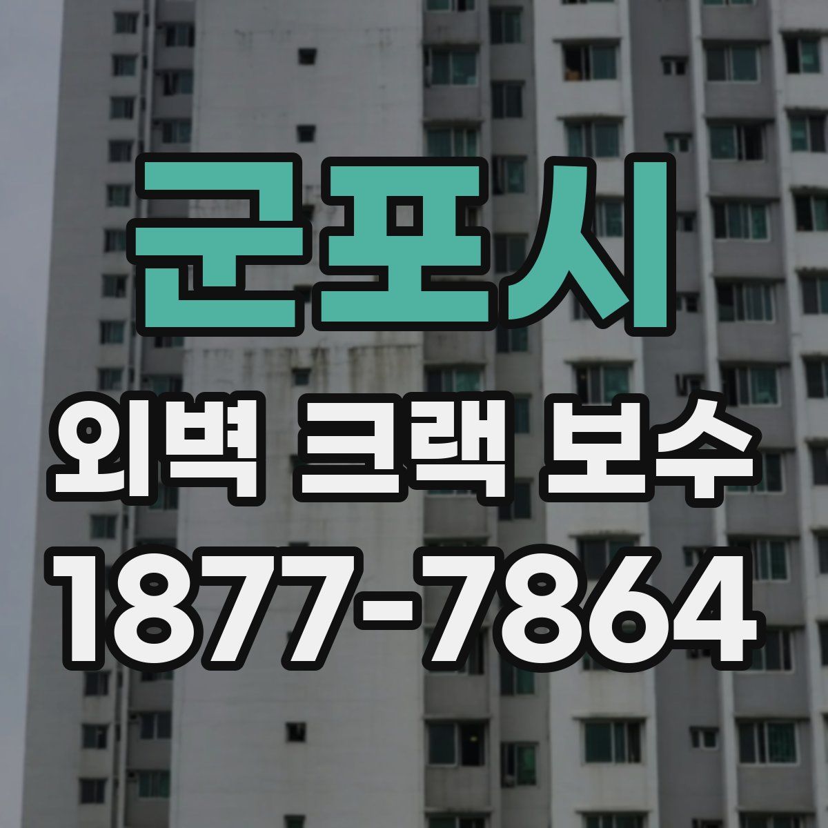 군포시 외벽 크랙 보수