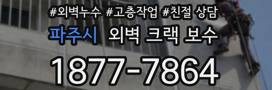 파주시 외벽 크랙 보수