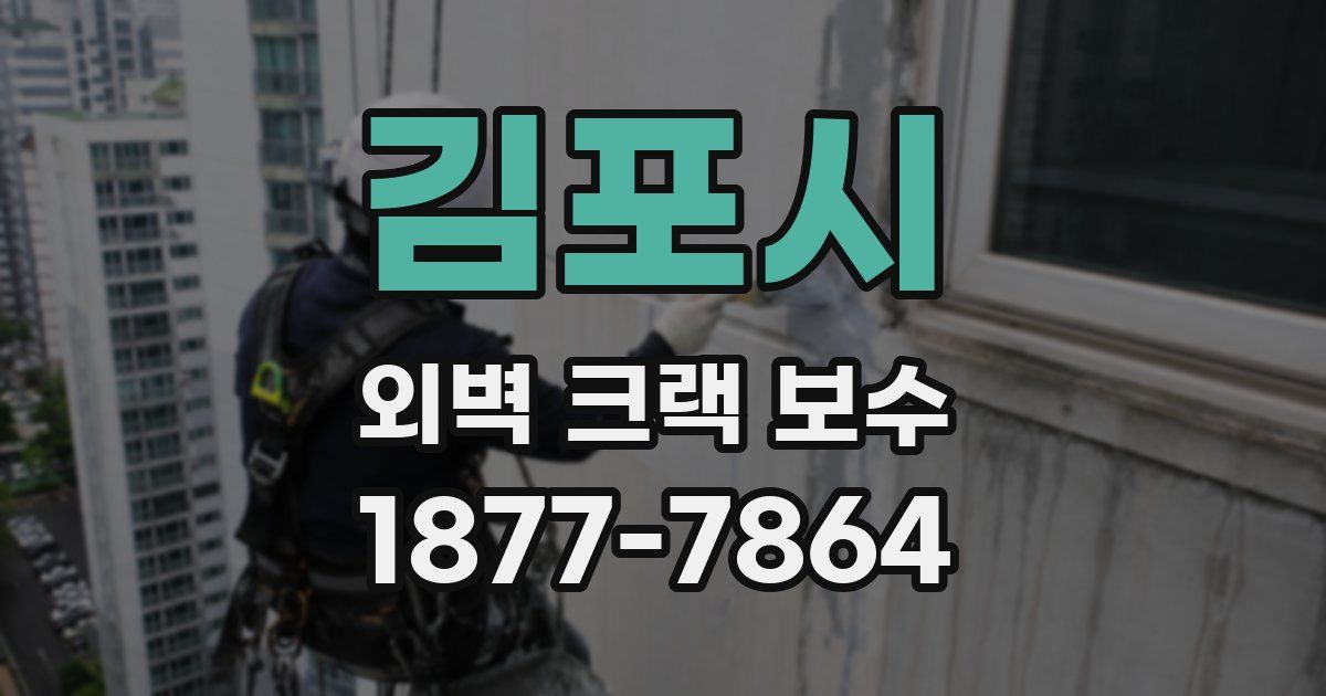 김포시 외벽 크랙 보수