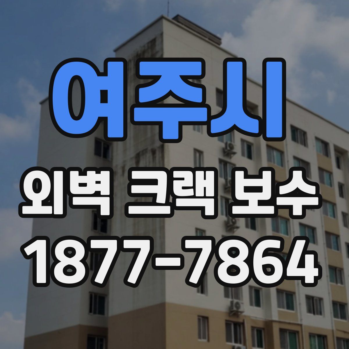여주시 외벽 크랙 보수
