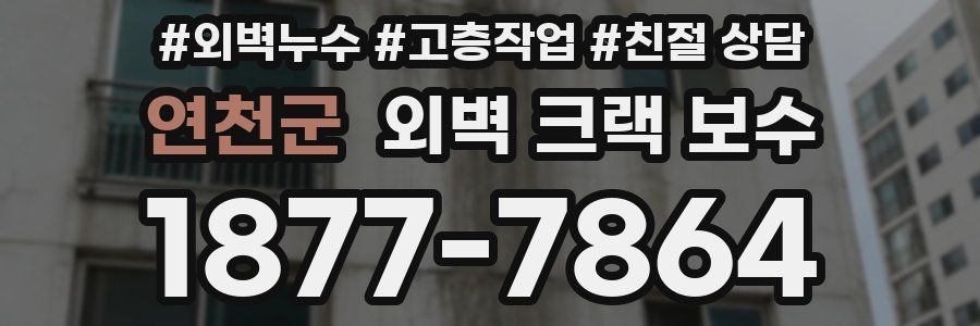 연천군 외벽 크랙 보수