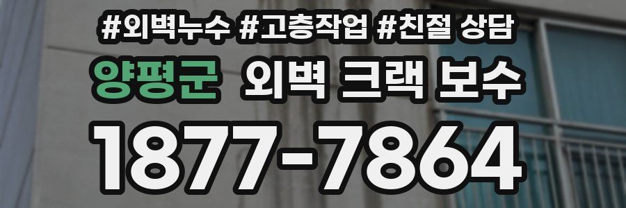 양평군 외벽 크랙 보수